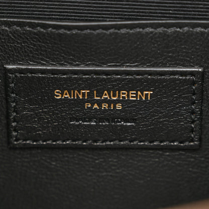 Saint Laurent Grain De Poudre Medium Monogram Kate Satchel Dark Beige 6 of 10
