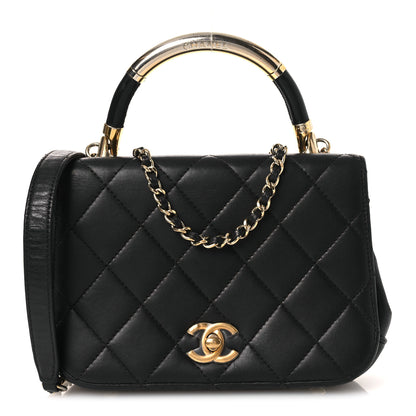 Chanel Lambskin Mini Carry Chic Flap Black 1 of 16