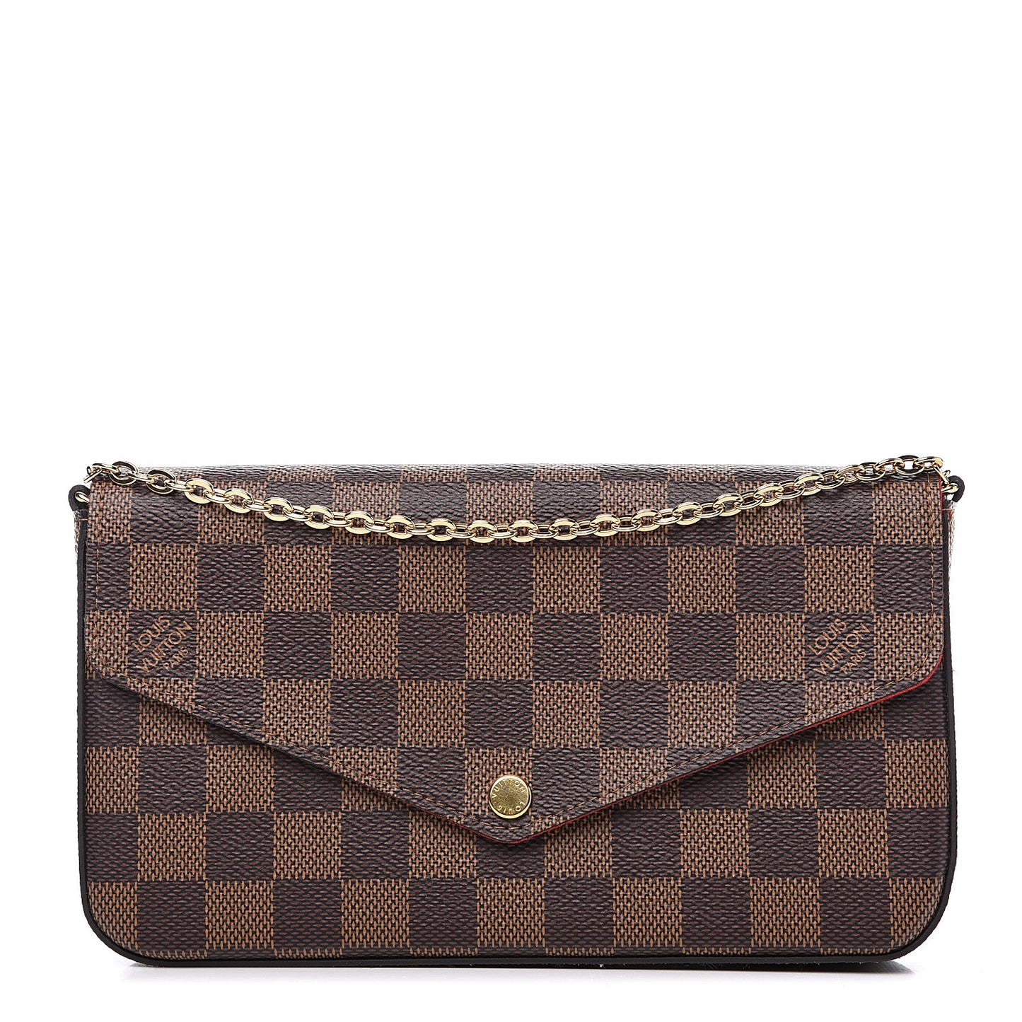 Damier Ebene Pochette Felicie Chain Wallet