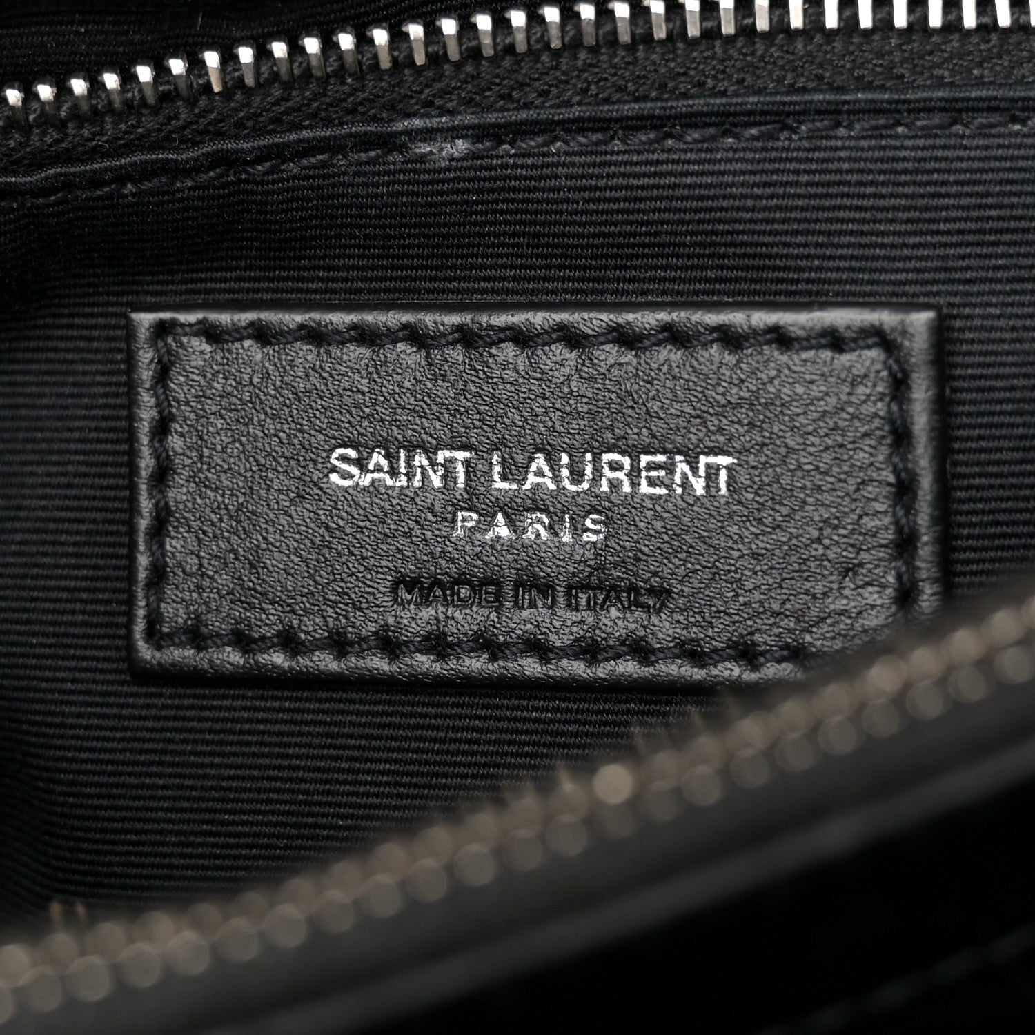 Saint Laurent Calfskin Y Quilted Monogram Medium Loulou Chain Satchel Black 6 of 15