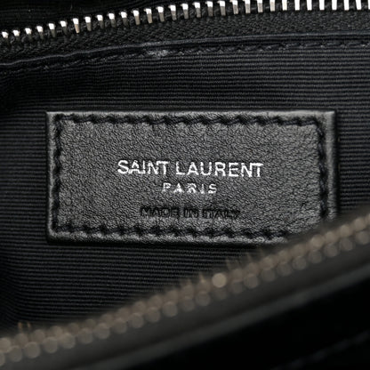 Saint Laurent Calfskin Y Quilted Monogram Medium Loulou Chain Satchel Black 6 of 15