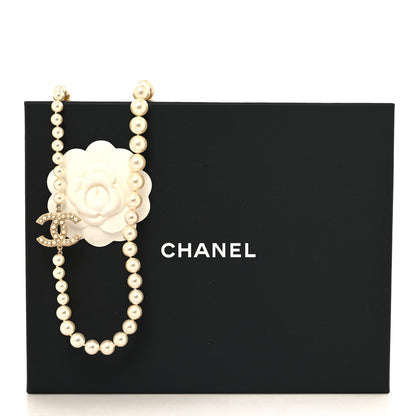 Chanel Pearl CC 100th Anniversary Long Necklace Light Gold 5 of 5