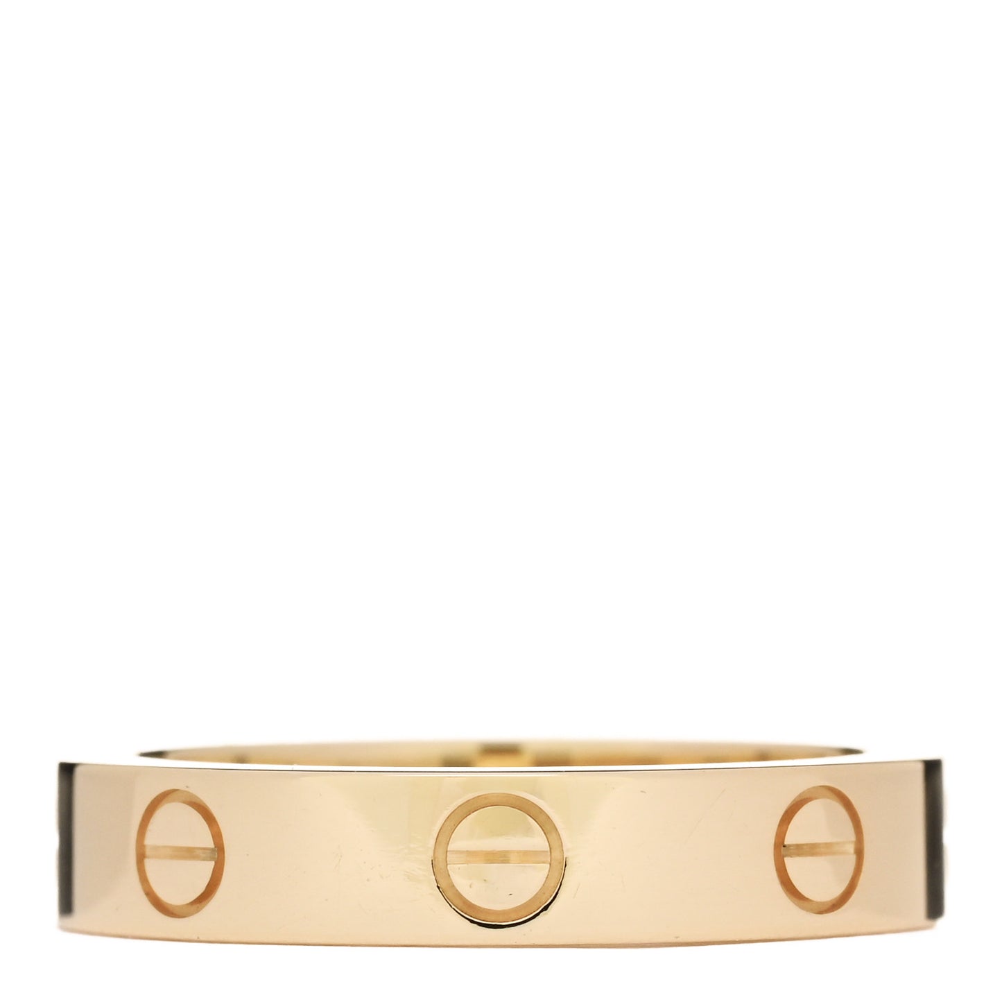 18K Yellow Gold Diamond 4mm LOVE Wedding Band Ring 53 6.25