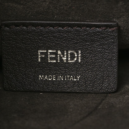 Fendi Metallic Calfskin Wonder Monster Kan I Shoulder Bag Gold 5 of 9