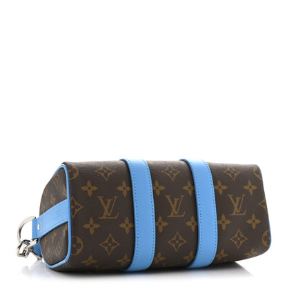 Louis Vuitton Monogram Macassar LV Colormania Keepall Bandouliere 25 Gaston Blue 4 of 13