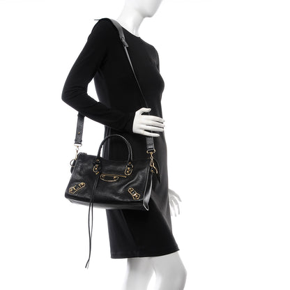 Balenciaga Chevre Gold Metallic Edge Hardware S City Black 2 of 7