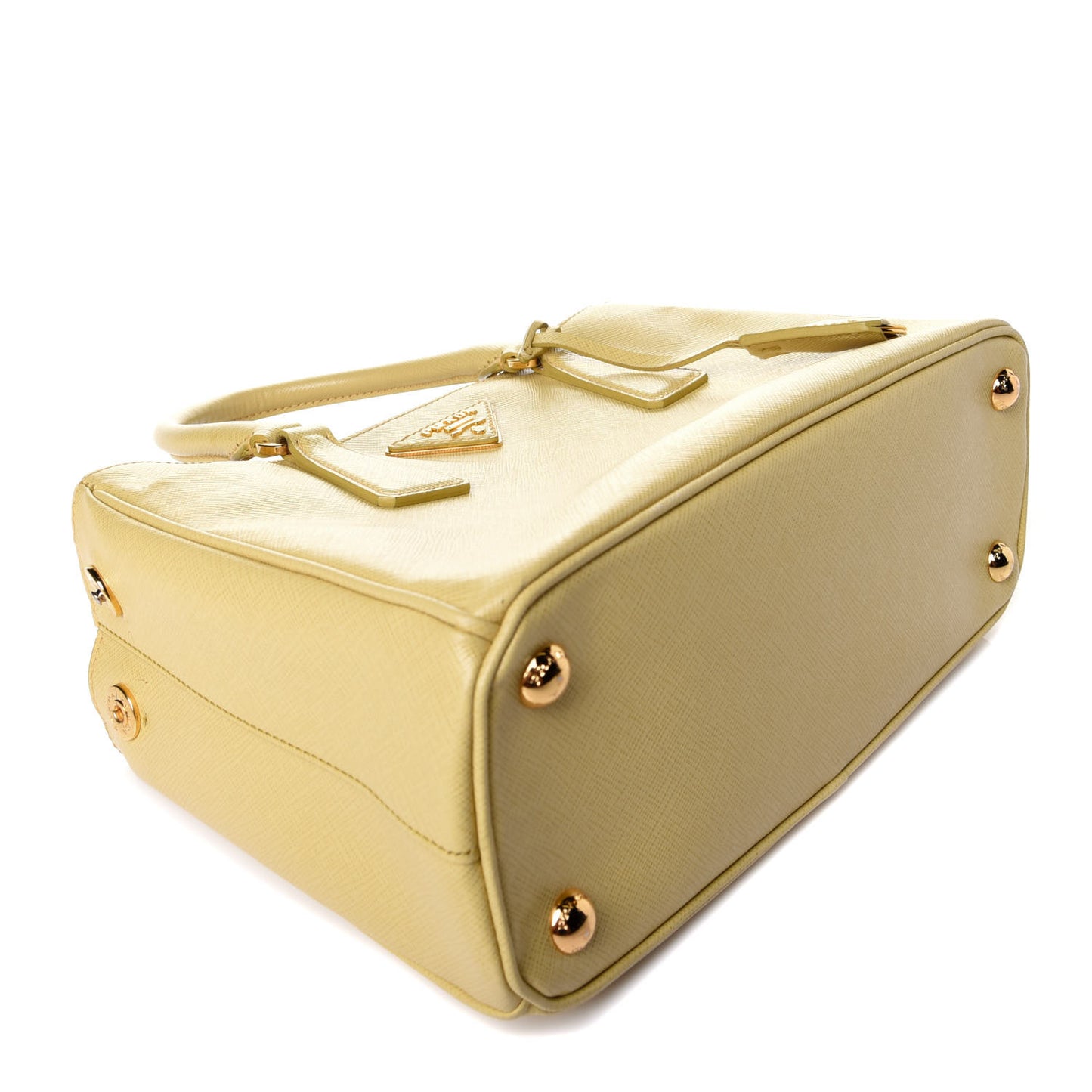 Saffiano Lux Mini Galleria Double Zip Tote Ginestra