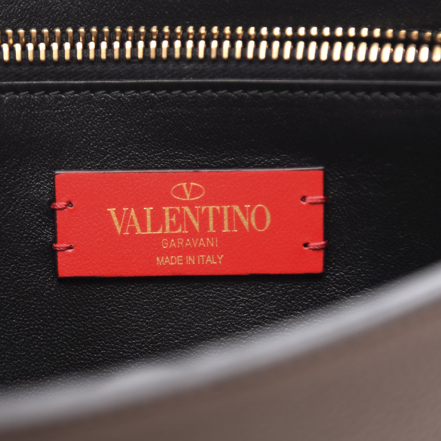 Grainy Calfskin VRing Chain Crossbody Bag Poudre