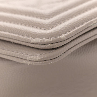 Chanel Caviar Quilted Large Boy Flap Beige 11 of 12