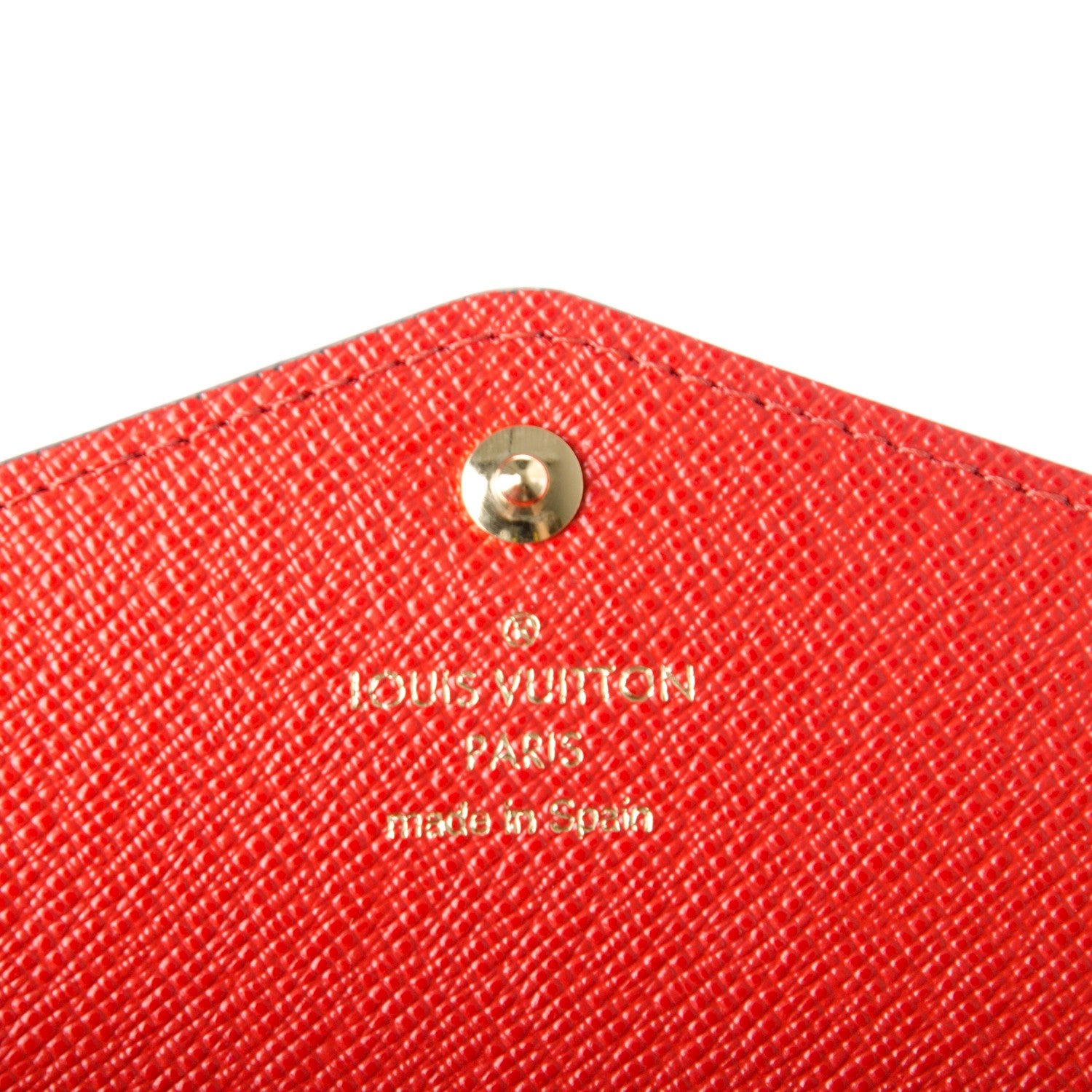 Louis Vuitton Monogram Jungle Dots Sarah Wallet Coquelicot Denim 5 of 7