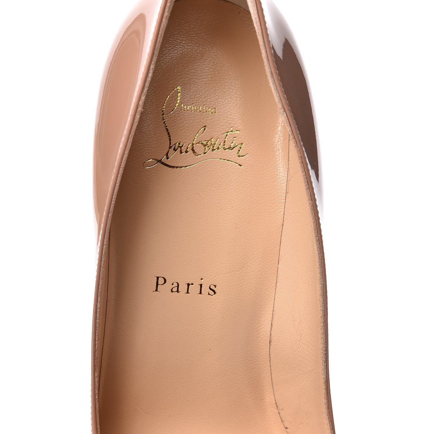 Christian Louboutin Patent Pigalle Plato 100 Pumps 38 Nude 8 of 10