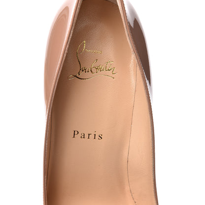 Christian Louboutin Patent Pigalle Plato 100 Pumps 38 Nude 8 of 10