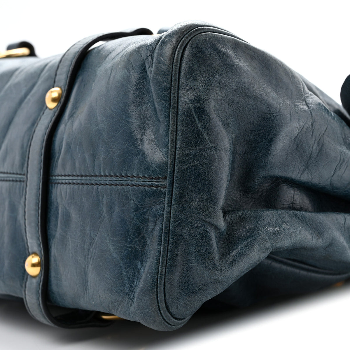 Vitello Lux Medium Bow Bag Blue