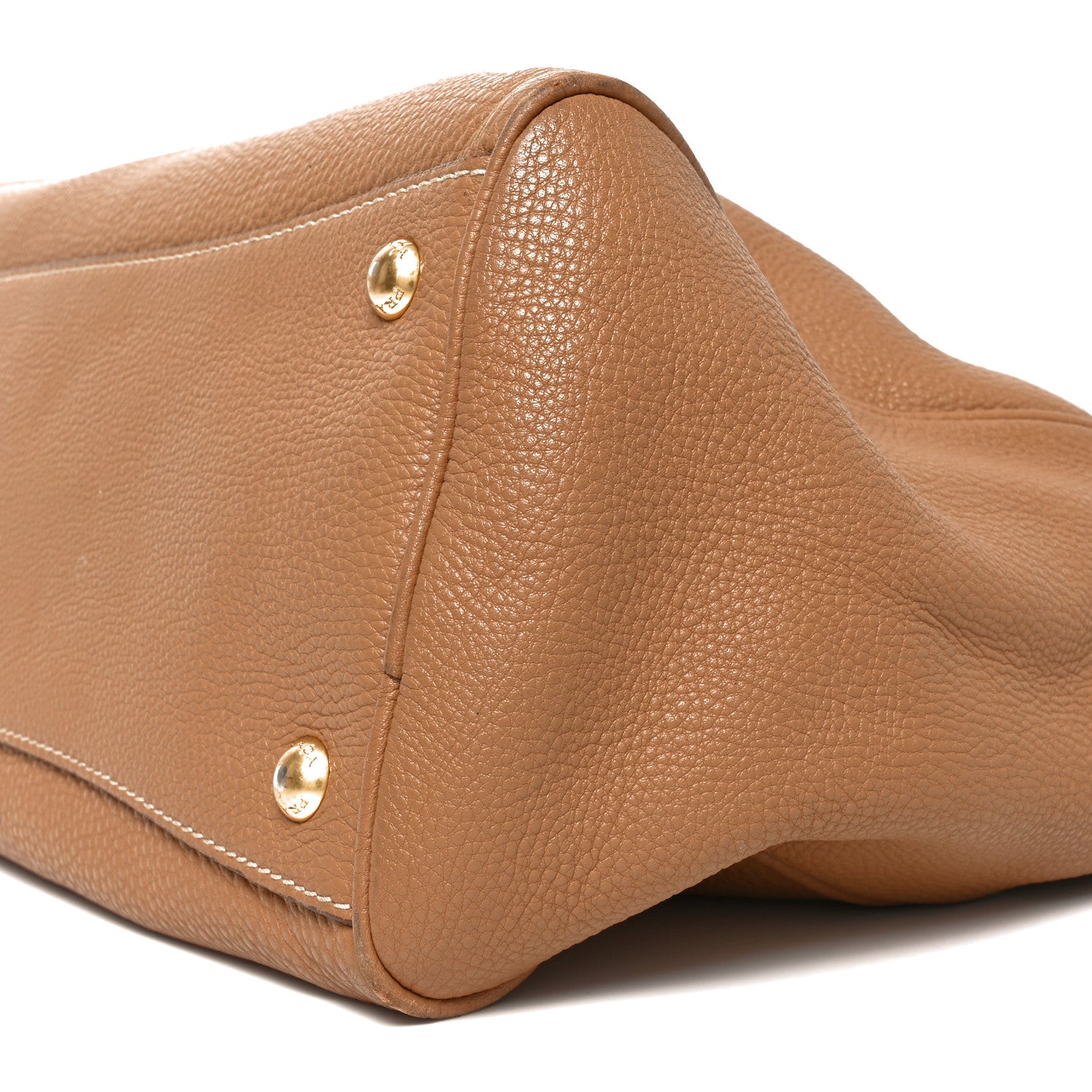 Prada Vitello Daino Top Handle Zip Tote Caramel 9 of 9