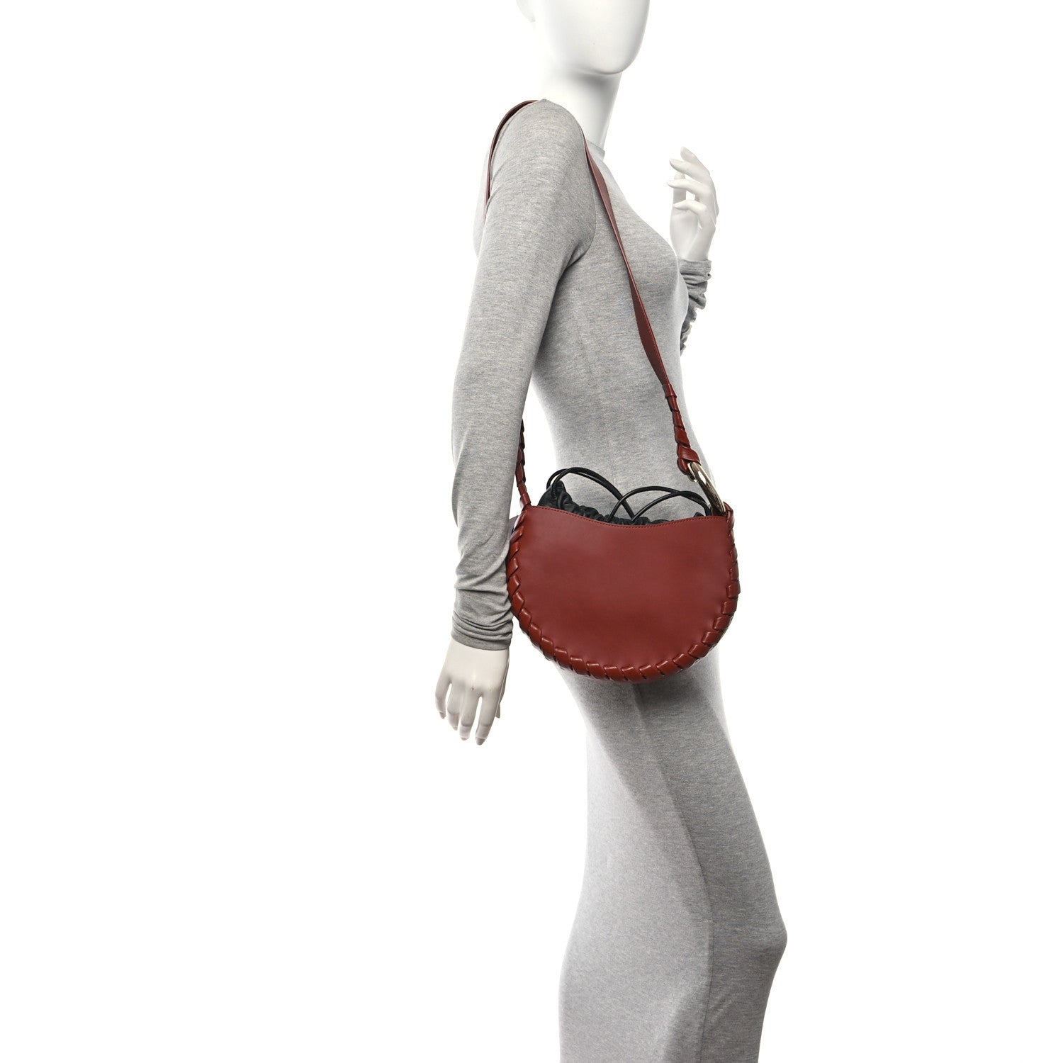 Chloe Calfskin Mate Hobo Henna Sepia Brown 2 of 11