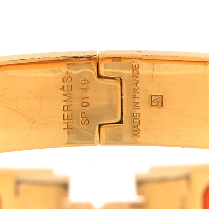 Hermes Enamel Narrow Clic Clac H Bracelet PM Orange 4 of 4