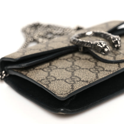 Gucci GG Supreme Monogram Super Mini Dionysus Shoulder Bag Black 8 of 12