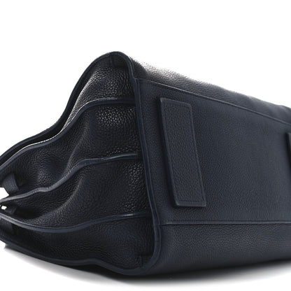 Saint Laurent Grained Calfskin Small Supple Sac De Jour Navy 8 of 9