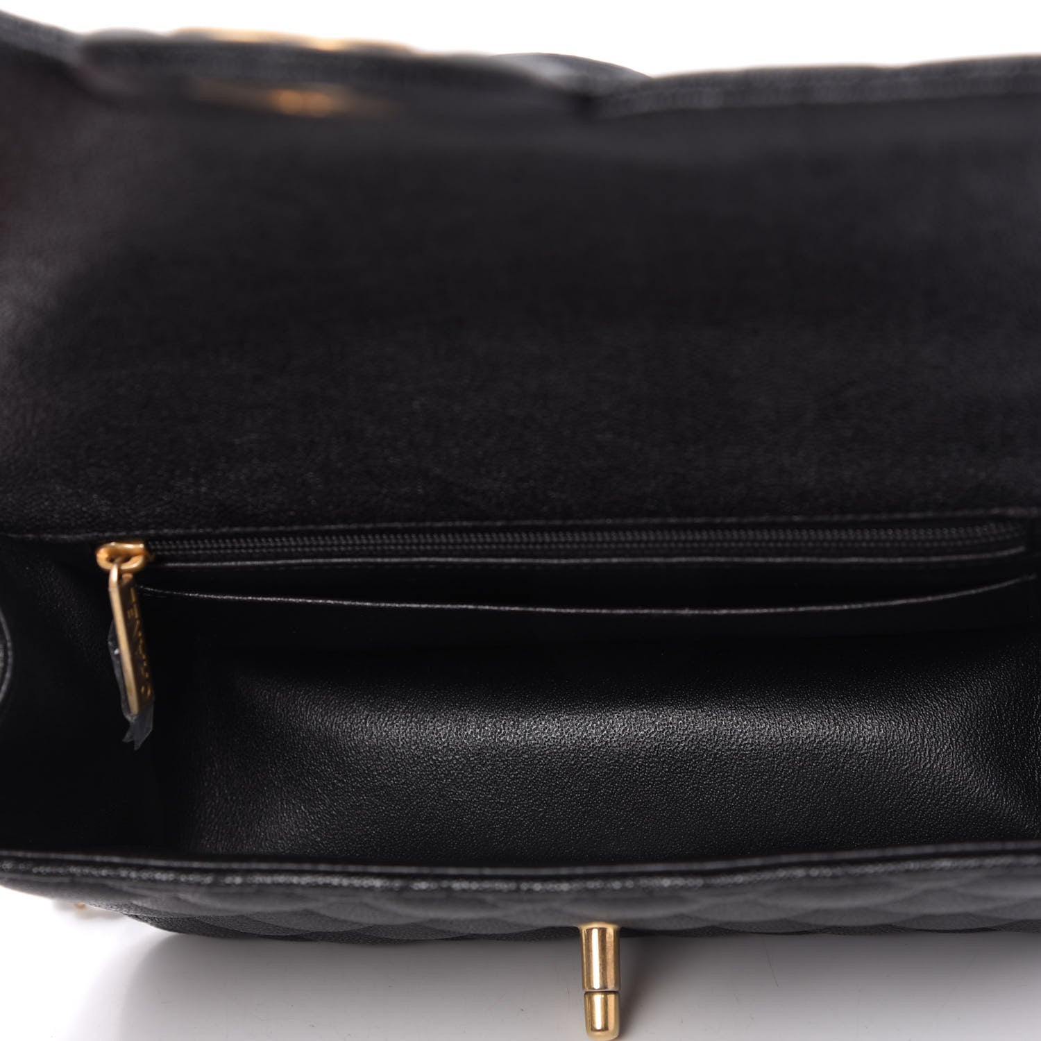 Chanel Caviar Quilted Mini Top Handle Rectangular Flap Black 4 of 10