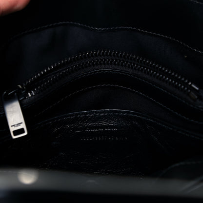 Saint Laurent Calfskin Y Quilted Monogram Small Loulou Chain Satchel Black 7 of 9
