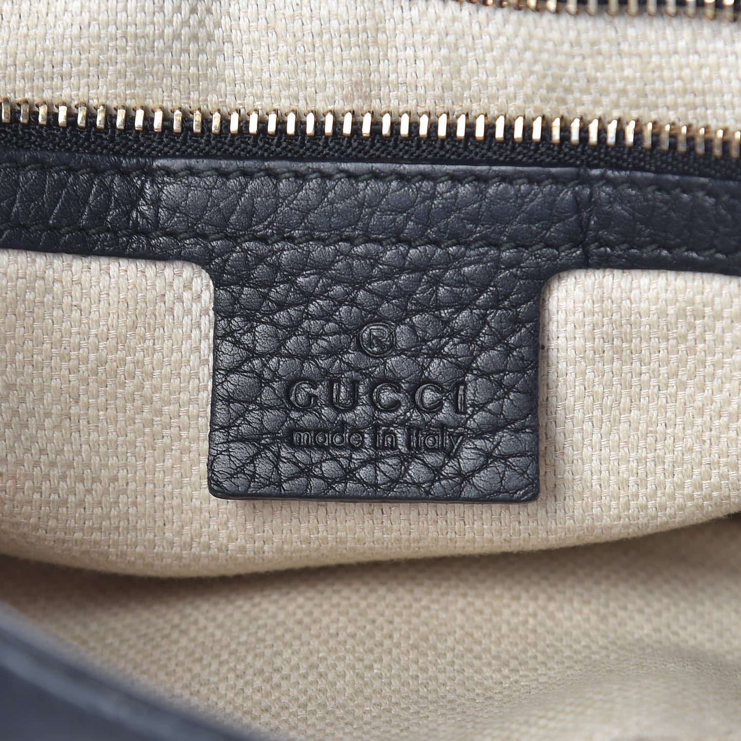 Pebbled Calfskin Medium Soho Flap Crossbody Black