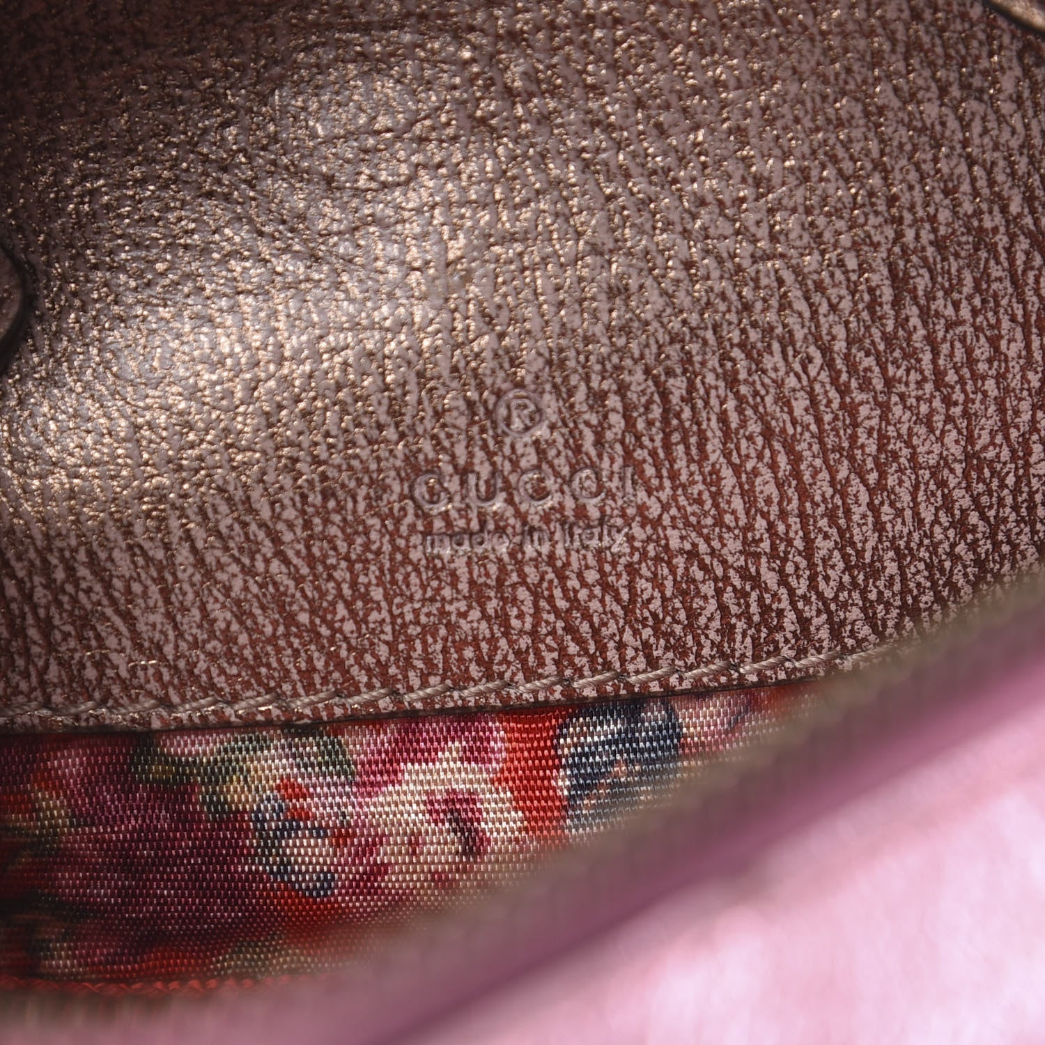 Gucci Laminated Nappa Trapuntata Mini Zumi Dome Shoulder Bag Rosa Lago Rame 5 of 10