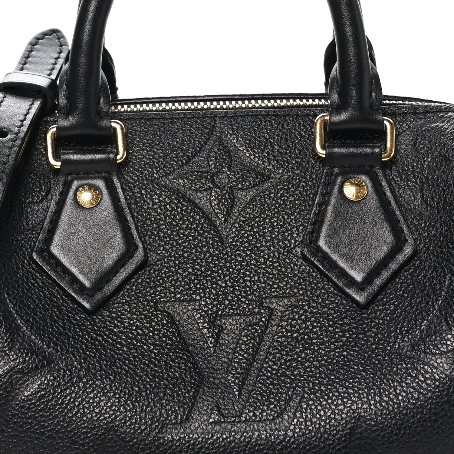 Louis Vuitton Empreinte Monogram Giant Speedy Bandouliere 20 Black 6 of 8