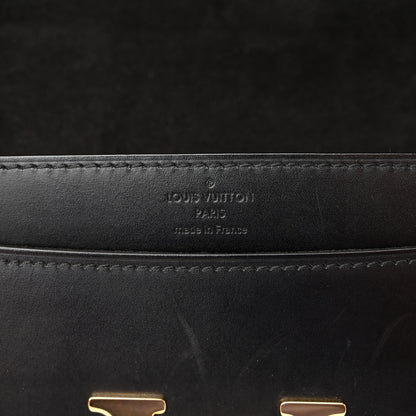 Louis Vuitton Calfskin Chain Louise MM Black 6 of 15