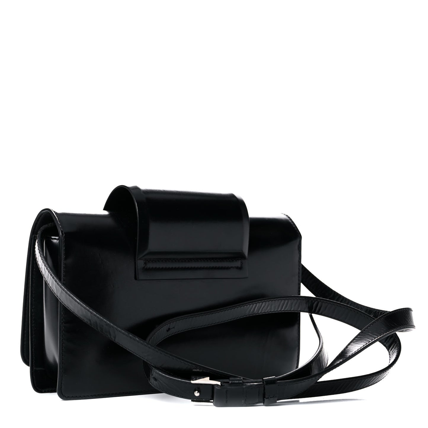 Calfskin Infinity Flap Bag Black