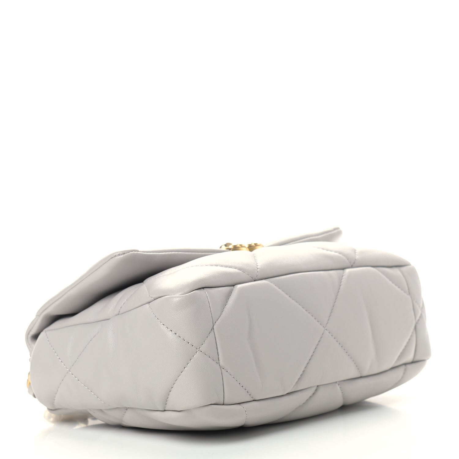 Chanel Lambskin Quilted Medium Chanel 19 Flap Grey 4 of 9