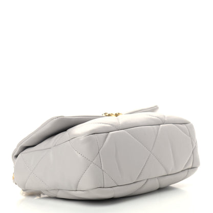 Chanel Lambskin Quilted Medium Chanel 19 Flap Grey 4 of 9