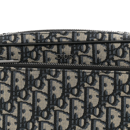 Christian Dior Oblique Saddle Triple Pouch Navy Blue 7 of 10