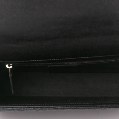 Saint Laurent Grain De Poudre Textured Mixed Matelasse Large Triquilt Monogram Satchel Black 5 of 7