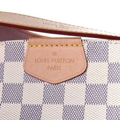 Louis Vuitton Damier Azur Graceful MM Rose Ballerine 9 of 9