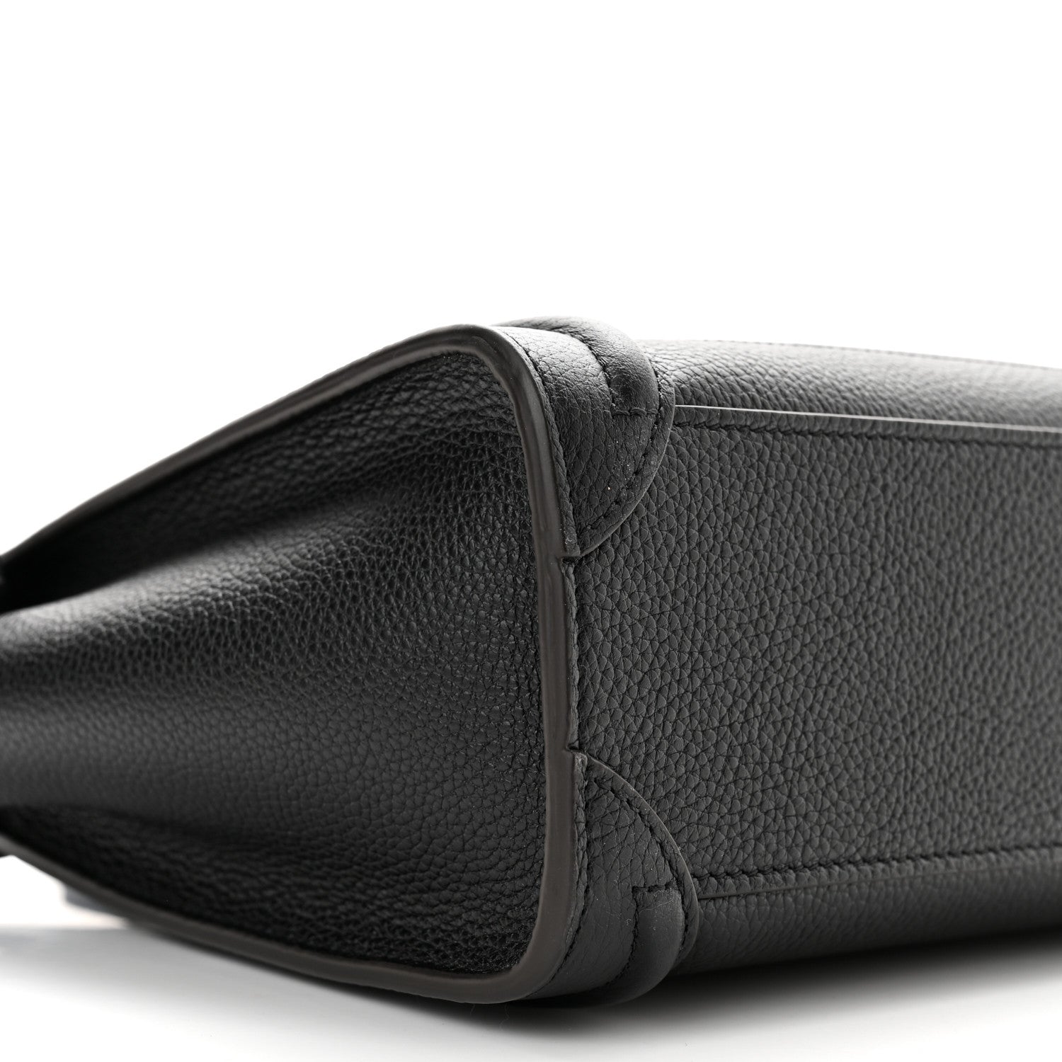 Celine Drummed Calfskin Nano Luggage Black 10 of 11