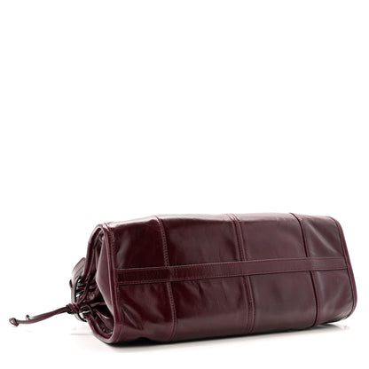 Prada Shiny Nappa Medium Bonnie Shoulder Bag Bordeaux 4 of 10