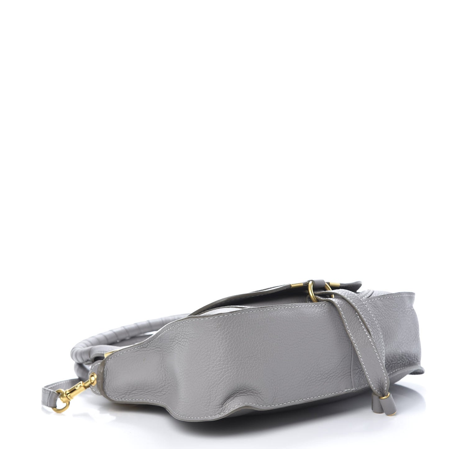 Calfskin Small Marcie Satchel Cashmere Grey