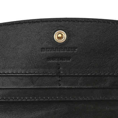 Burberry Calfskin House Check Porter Continental Wallet Black 6 of 11