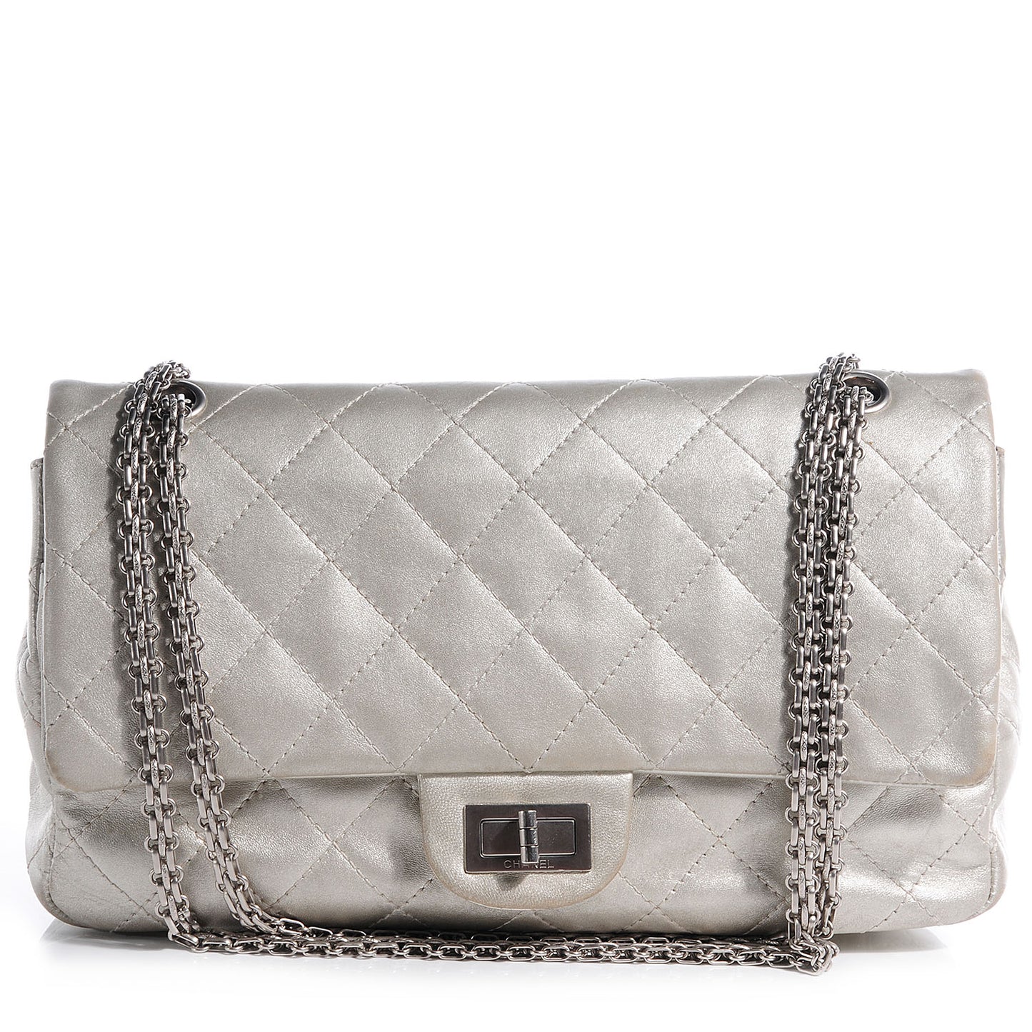 Lambskin 2.55 Reissue 227 Flap Silver