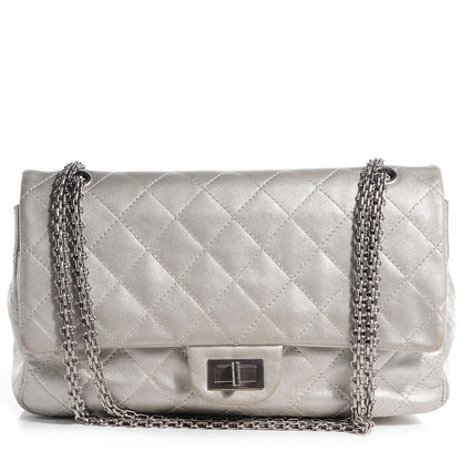 Chanel Lambskin 2.55 Reissue 227 Flap Silver 1 of 9
