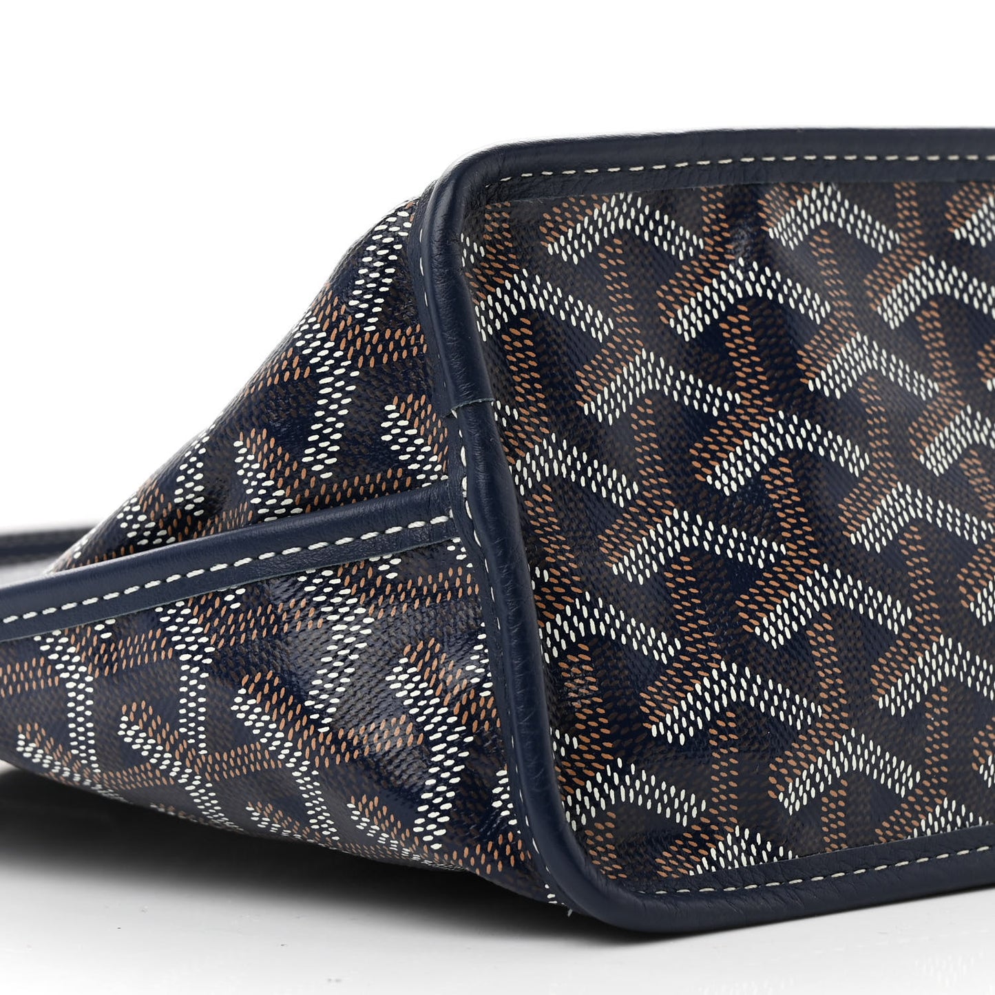 Goyardine Reversible Mini Anjou Navy