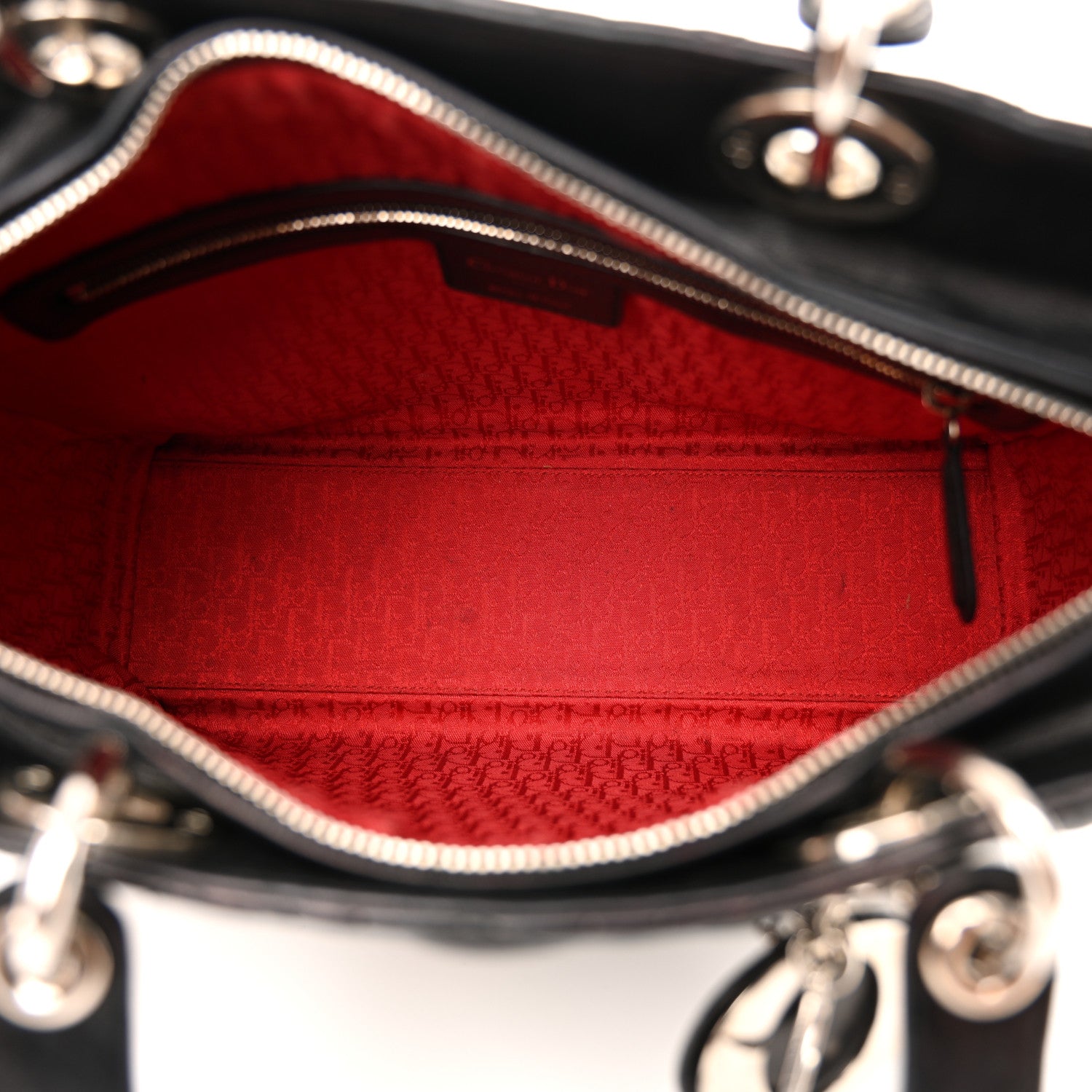 Christian Dior Lambskin Cannage Large Lady Dior Black 5 of 16