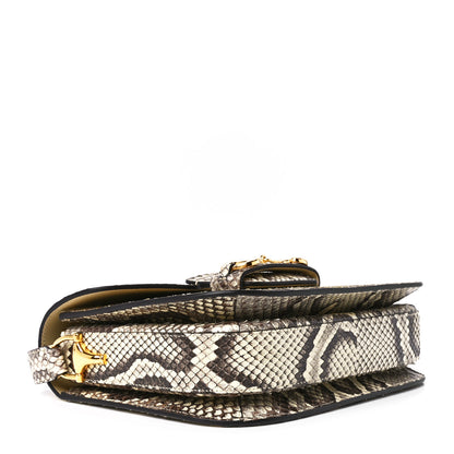 Gucci Snakeskin Horsebit 1955 Shoulder Bag Natural 4 of 13