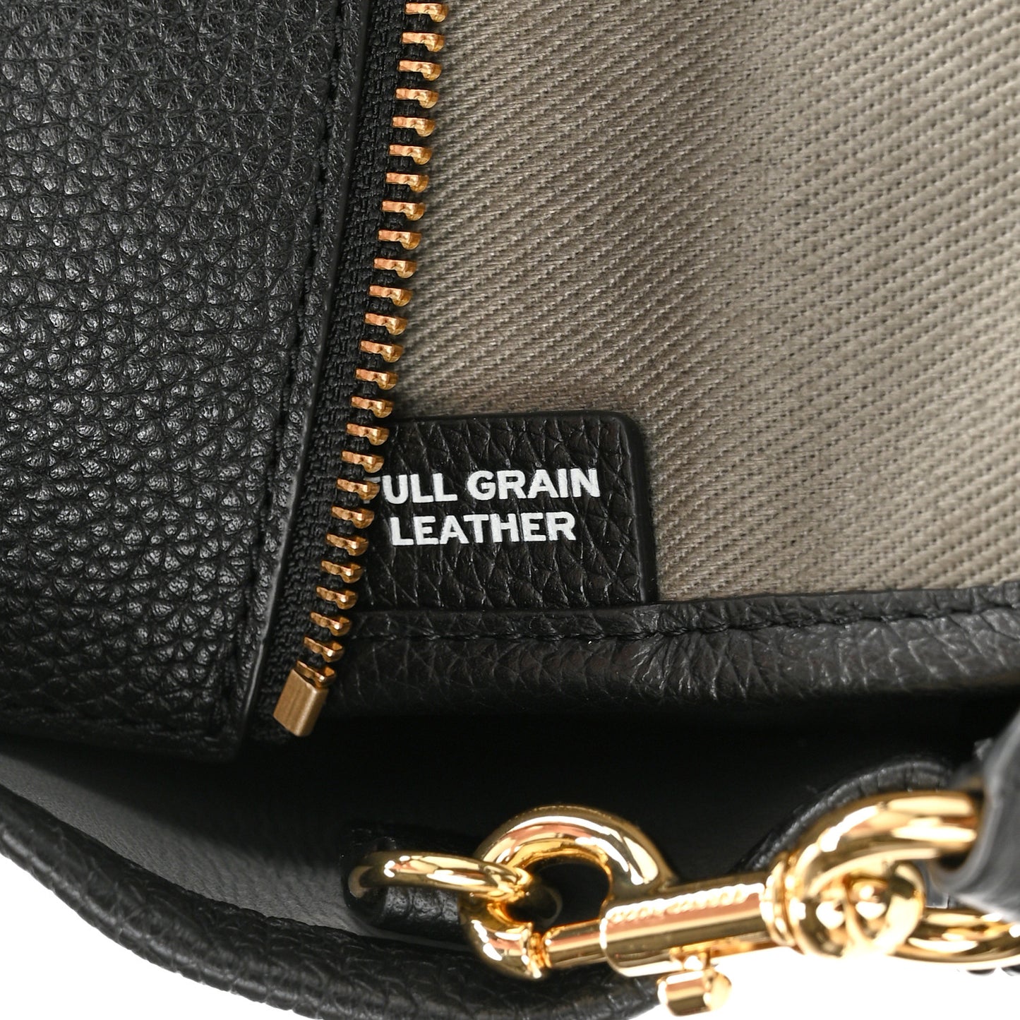 Grained Calfskin Small The Tote Bag Black