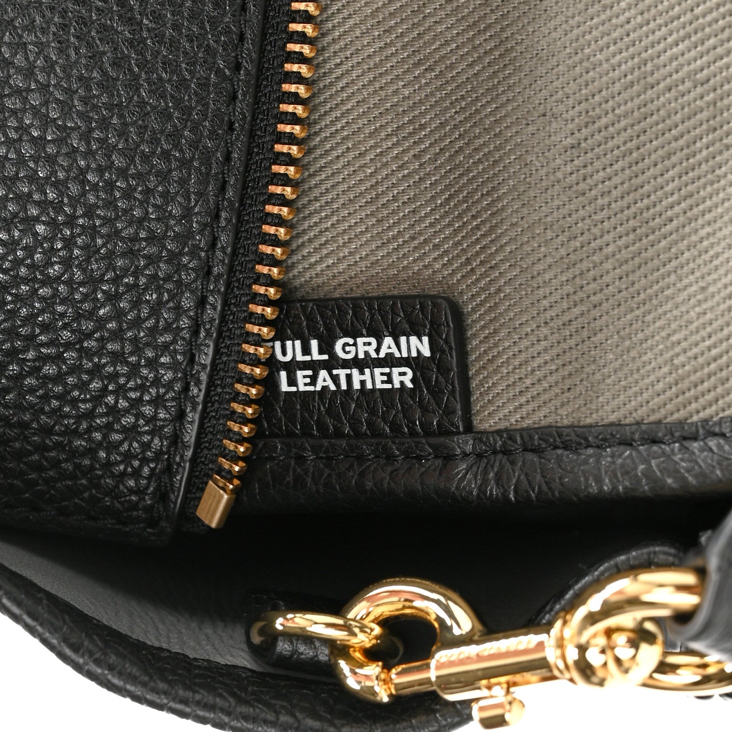 Marc Jacobs Grained Calfskin Small The Tote Bag Black 7 of 11