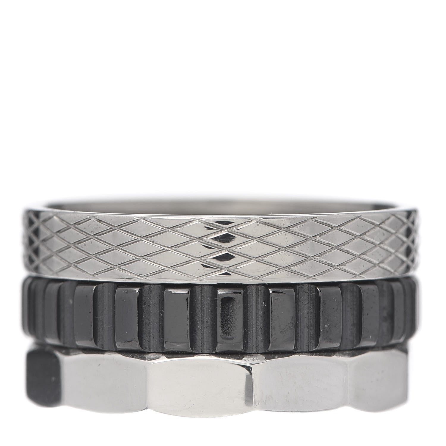 Tiffany Stainless Steel Titanium Paloma Caliper Ring 60 9 3 of 5