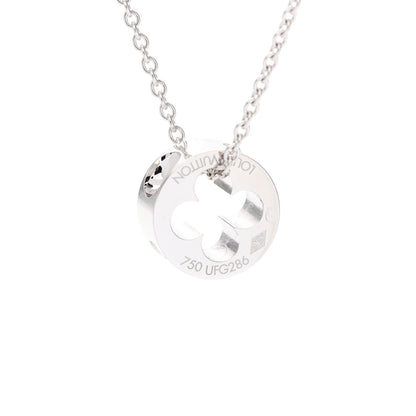 Louis Vuitton 18K White Gold Empreinte Pendant Necklace 4 of 6
