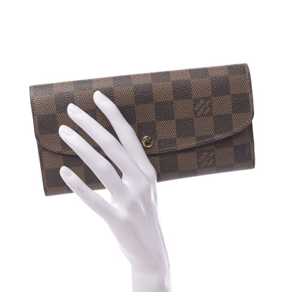 Louis Vuitton Damier Ebene Emilie Wallet 2 of 7