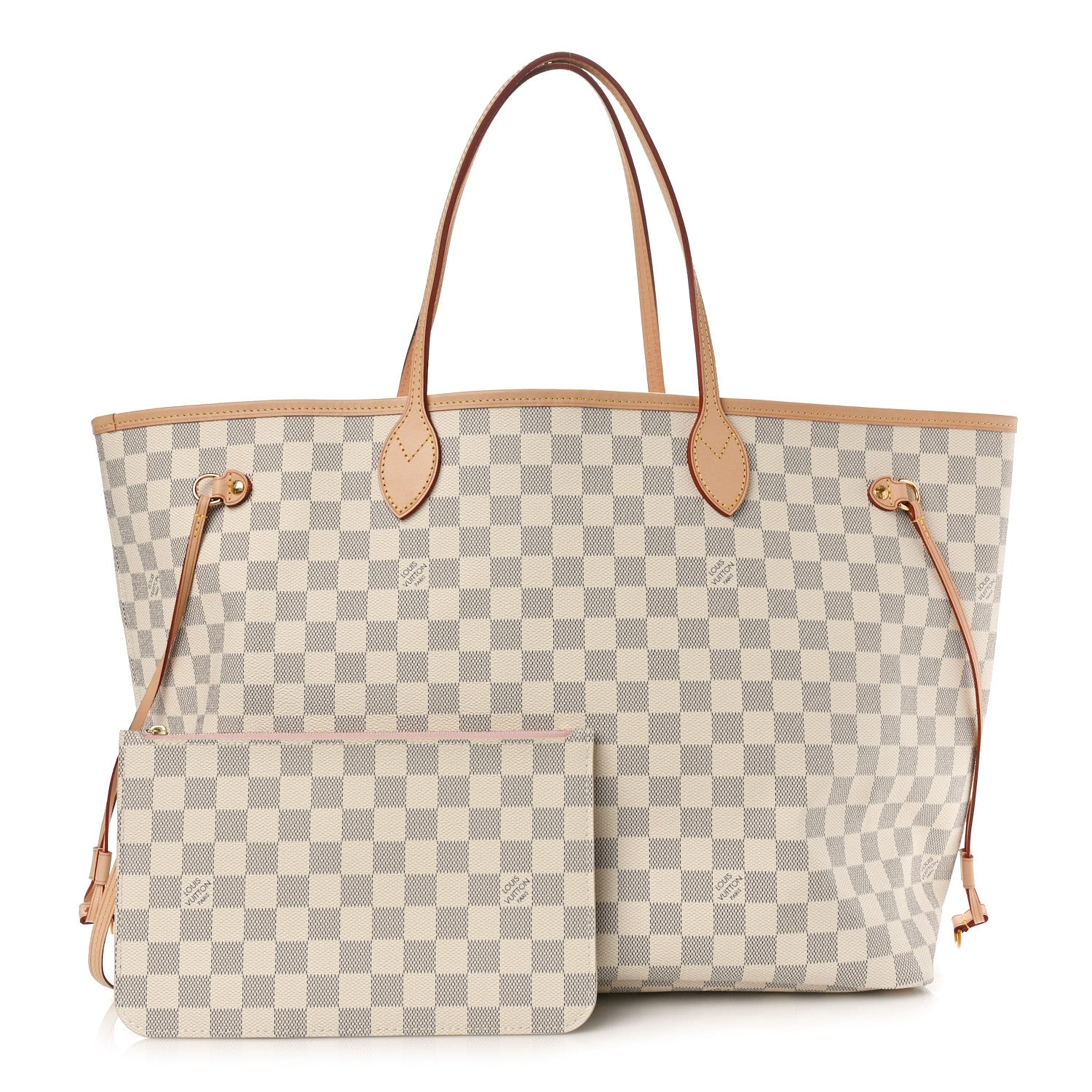Louis Vuitton Damier Azur Neo Neverfull GM Rose Ballerine 1 of 9