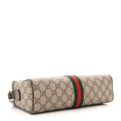Gucci GG Supreme Monogram Web Small Ophidia Shoulder Bag Brown 4 of 13